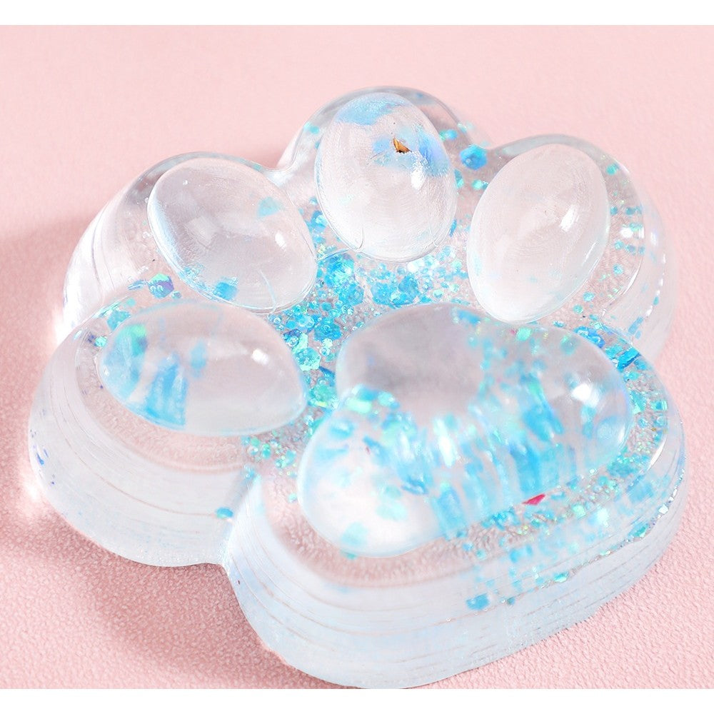 Jucarie Antistres Squishy, Flippy, cu Revenire Lenta, Squeeze Pinch Family, Model Cat Paw, 6.5 x 7 cm, din Tpr, 4-6