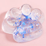 Jucarie Antistres Squishy, Flippy, cu Revenire Lenta, Squeeze Pinch Family, Model Cat Paw, 6.5 x 7 cm, din Tpr, 4-6