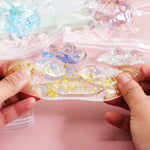 Jucarie Antistres Squishy, Flippy, cu Revenire Lenta, Squeeze Pinch Family, Model Cat Paw, 6.5 x 7 cm, din Tpr, 4-6