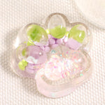 Jucarie Antistres Squishy, Flippy, cu Revenire Lenta, Squeeze Pinch Family, Model Cat Paw, 6.5 x 7 cm, din Tpr, 4-6