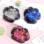 Jucarie Antistres Squishy, Flippy, cu Revenire Lenta, Squeeze Pinch Family, Model Labuta de Pisica cu Sclipici, 6.5x6