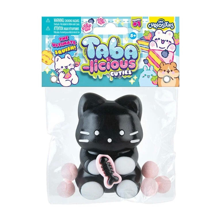 Jucarie Antistres Squishy, Flippy, cu Revenire Lenta, Squeeze Pinch Family, Model Pisicuta, 10cm x6cm Ambalaj