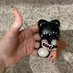 Jucarie Antistres Squishy, Flippy, cu Revenire Lenta, Squeeze Pinch Family, Model Pisicuta, 10cm x6cm Ambalaj