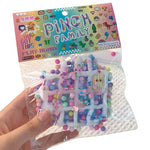 Jucarie Antistres Squishy, Flippy, cu Revenire Lenta, Squeeze Pinch Family, Model Waffle, 6x6 cm, 99g, Ambalaj
