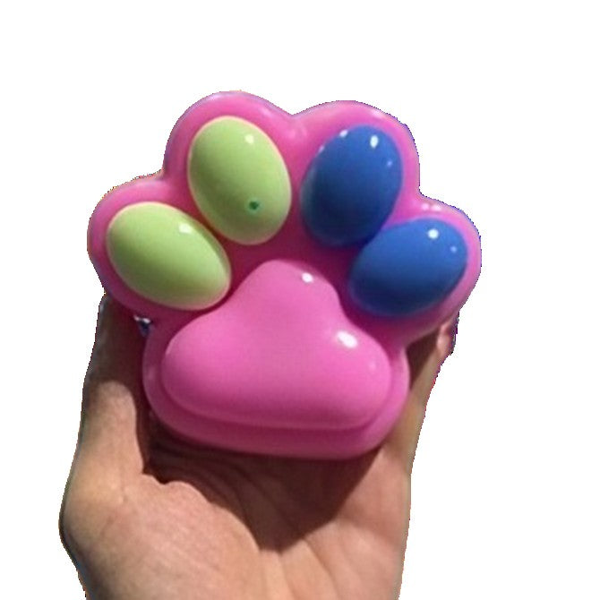 Jucarie Antistres Squishy, Flippy, cu Revenire Lenta, Squeeze Pinch Family, Model Cat Paw, 12.5x10.5 cm, 220g, Ambalaj