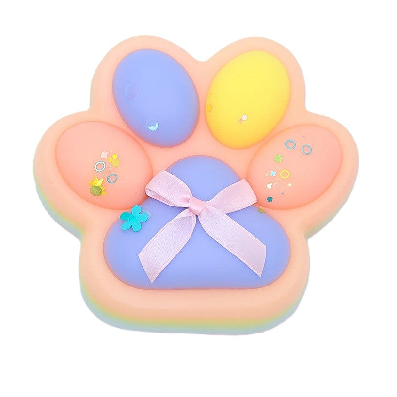 Jucarie Antistres Squishy, Flippy, cu Revenire Lenta, Squeeze Toys, Model Cat Paw, 12.5x10.5 cm, 220g, +3 Ani, din TPR,