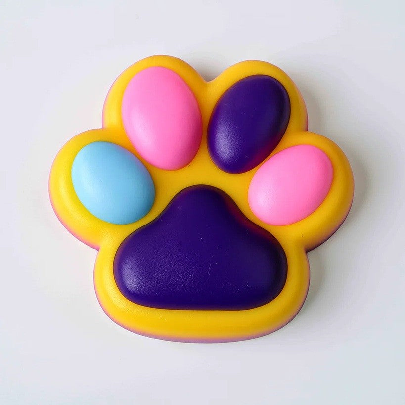 Jucarie Antistres Squishy, Flippy, cu Revenire Lenta, Squeeze Toys, Model Cat Paw, 12.5x10.5 cm, 220g, +3 Ani, din TPR,