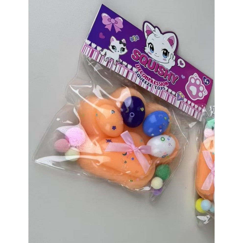 Jucarie Antistres Squishy, Flippy, cu Revenire Lenta, Squeeze Toys, Model Cat Paw, 12.5x10.5 cm, 220g, +3 Ani, din TPR,