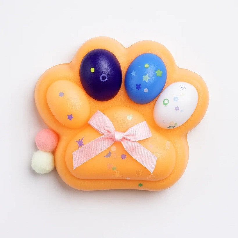 Jucarie Antistres Squishy, Flippy, cu Revenire Lenta, Squeeze Toys, Model Cat Paw, 12.5x10.5 cm, 220g, +3 Ani, din TPR,