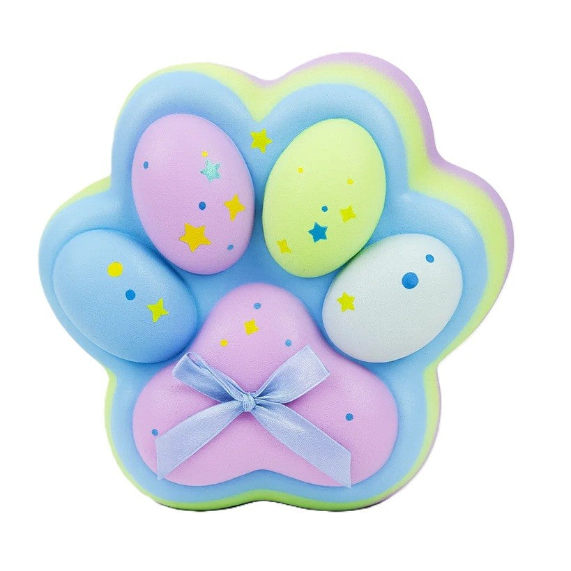 Jucarie Antistres Squishy, Flippy, cu Revenire Lenta, Squeeze Toys, Model Cat Paw, 12.5x10.5 cm, 220g, +3 Ani, din TPR,