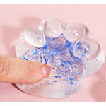 Jucarie Antistres Squishy, Flippy, Labuta de Pisica Pufoasa, cu Revenire Lenta, 7 x 6.5 cm, Model 270532, Multicolor