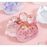 Jucarie Antistres Squishy, Flippy, Labuta de Pisica Pufoasa, cu Revenire Lenta, 7 x 6.5 cm, Model 270532, Multicolor