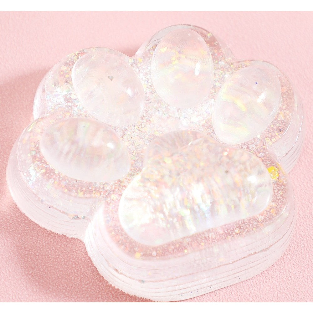 Jucarie Antistres Squishy, Flippy, Labuta de Pisica Pufoasa, cu Revenire Lenta, 7 x 6.5 cm, Model 270532, Multicolor