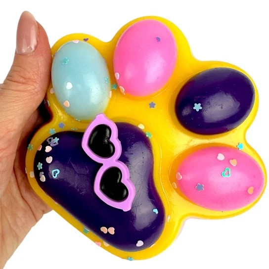 Jucarie Antistres Squishy, Flippy, Revenire Lenta, Model Labuta de Pisica, Squishy, BIG 12.5 x 10.5 cm, 220 g, Model