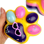 Jucarie Antistres Squishy, Flippy, Revenire Lenta, Model Labuta de Pisica, Squishy, BIG 12.5 x 10.5 cm, 220 g, Model
