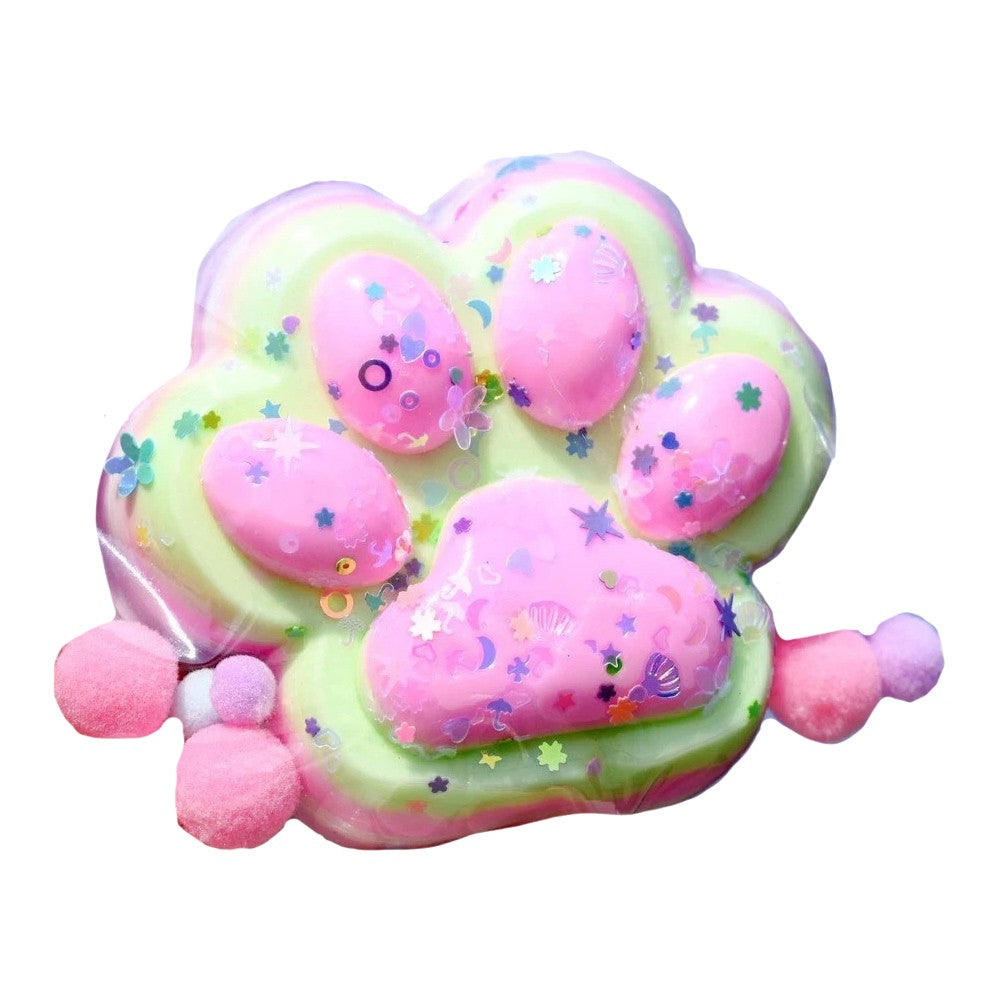 Jucarie Antistres Squishy, Flippy, Revenire Lenta, Model Labuta de Pisica, Squishy, BIG 12.5 x 10.5 cm, 220 g, Model