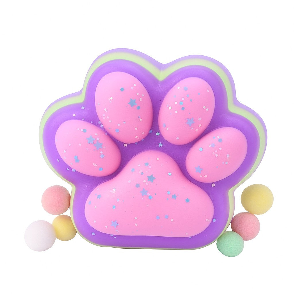 Jucarie Antistres Squishy, Flippy, Revenire Lenta, Model Labuta de Pisica, Squishy, BIG 12.5 x 10.5 cm, 220 g, Model
