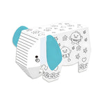 Jucarie Creativa pentru Copii, Flippy, Model Elefant 3D, Set de Asamblat si Colorat din Carton, Puzzle 3D Educativ, 34