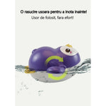Jucarie de baie interactiva pentru copii, Flippy, pinguinul mov