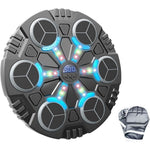 Jucarie de Boxat cu Muzica si Lumini, Flippy, Manusi Incluse, Bluetooth, Incarcare USB, Aplicare cu Ventuze, 6 Tinte,