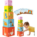 Jucarie de Construit, Flippy, Puzzle Box, Blocuri Stivuibile, 4-6 Ani, 5 Cuburi, 48 de Modele de Construit, 1 Manual,