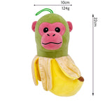 Jucarie Moale de Plus Italian Brainrot, Flippy, cu Agatatoare, Model Maimuta Banana Chimpanzini Bananini, Jucarie Moale