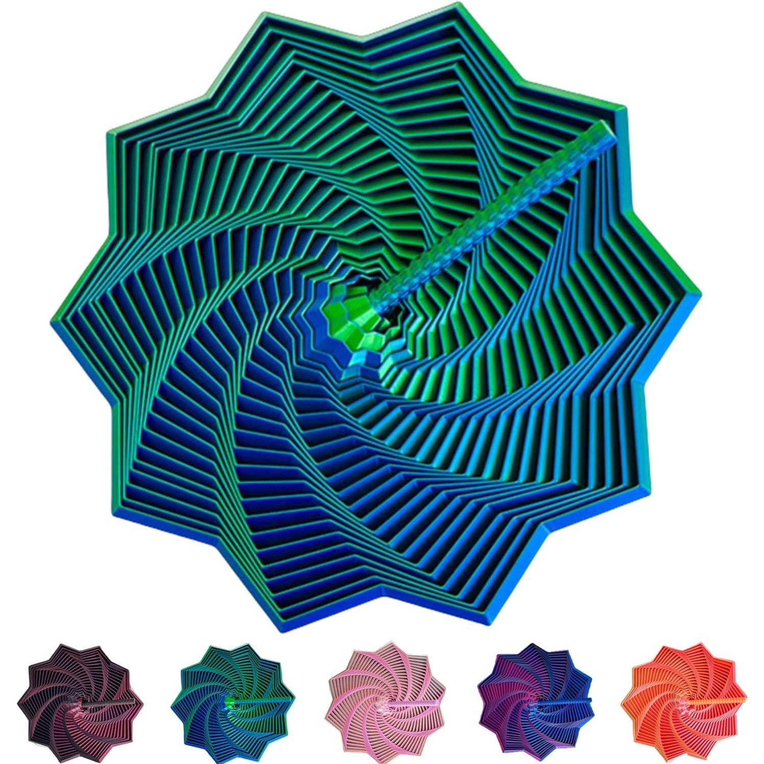 Jucarie Decompresie, Flippy, Model Stea 3D, DuoChrome, Maner Spirala, Turn Magic Geometric, Multiple Forme,