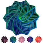 Jucarie Decompresie, Flippy, Model Stea 3D, DuoChrome, Maner Spirala, Turn Magic Geometric, Multiple Forme,
