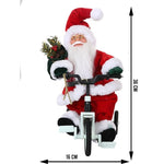 Jucarie decorativa, Flippy, Mos Craciun, 36 cm x 16 cm, grosime 23 cm, lana, tesatura de plus, poliester,