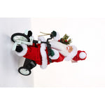 Jucarie decorativa, Flippy, Mos Craciun, 36 cm x 16 cm, grosime 23 cm, lana, tesatura de plus, poliester,