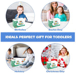 Jucarie Educativa Montessori, Flippy, Model Masinuta Educativa din Lemn 6 in 1, Sortator Forme, 1–3 ani, 23.7 x 17.5 x