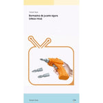 Jucarie educativa pentru copii, Flippy, Set 258 piese, 6 in 1, Valiza cu bormasina, Multicolor