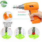 Jucarie Educativa Si Interactiva, Flippy, Set De Constructie Puzzle Din ABS Cu Bormasina Pentru Dezvoltatea