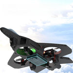 Avion de Lupta cu Telecomanda, Flippy, Tip Drona, din EVA (Spuma), cu Telecomanda, Incarcare USB, 2.4 GHz, Rotire 360°,
