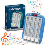 Jucarie Interactiva, Flippy, Joc Rhythm, +3 Ani, din ABS, 6 Niveluri, 15 x 3 x 11 cm, Functie Muzicala, Albastru