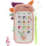 Jucarie Interactiva, Flippy, Telefon Inteligent, Model Unicorn, Functii Educative, Muzicale si Voce, 4-6 ani, 19 x 11.5