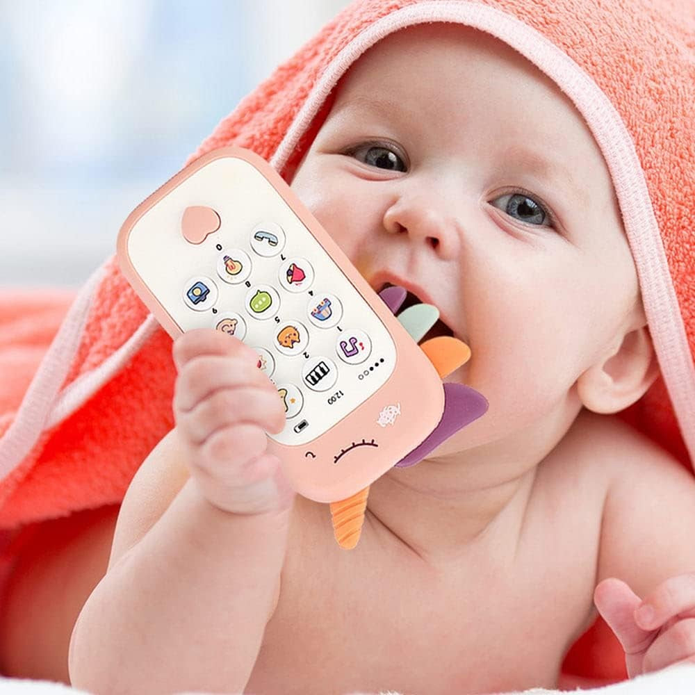 Jucarie Interactiva, Flippy, Telefon Inteligent, Model Unicorn, Functii Educative, Muzicale si Voce, 4-6 ani, 19 x 11.5