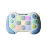Jucarie Interactiva Flippy, Tip Consola Pop It, 6 butoane functionale, 5 Moduri de Joc, 600 Niveluri, + 3 ani,