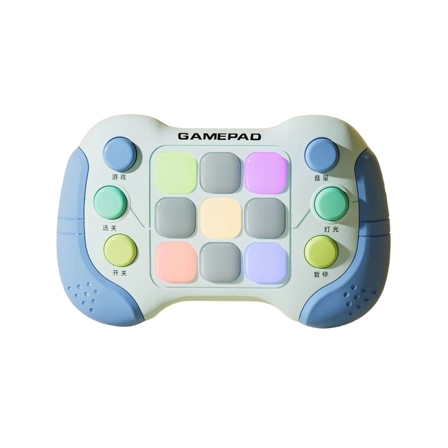 Jucarie Interactiva Flippy, Tip Consola Pop It, 6 butoane functionale, 5 Moduri de Joc, 600 Niveluri, + 3 ani,