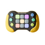 Jucarie Interactiva Flippy, Tip Consola Pop It, 6 butoane functionale, 5 Moduri de Joc, 600 Niveluri, + 3 ani,