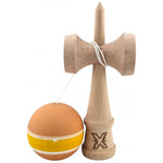 Kendama X Originala, Profesionala, Flippy, din Lemn cu Bila cu Invelis din Cauciuc, 18 x 6 x 7 cm, Rubber Grip,