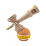 Kendama X Originala, Profesionala, Flippy, din Lemn cu Bila cu Invelis din Cauciuc, 18 x 6 x 7 cm, Rubber Grip,