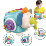 Jucarie interactiva Montessori, Flippy, Jucarie pentru Bebelusi, Model Elefant Dragut, din Plastic rezistent, Varsta