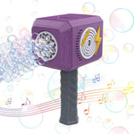 Jucarie Interactiva pentru Baloane de Sapun, Flippy, Sunete si Lumini, Model Ciocan, cu 8 Orificii, 13.5 x 10 x 12 cm,