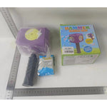 Jucarie Interactiva pentru Baloane de Sapun, Flippy, Sunete si Lumini, Model Ciocan, cu 8 Orificii, 13.5 x 10 x 12 cm,