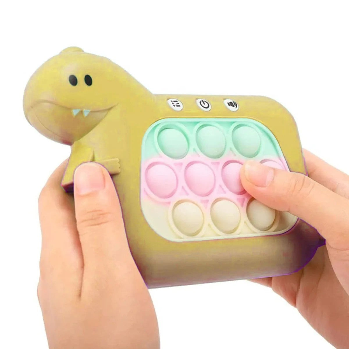 Jucarie Interactiva Pop It Whack A Mole, Flippy, Tip Consola, Anti-Stres, 4 Moduri de Joc, din ABS si Silicon, +3 Ani,