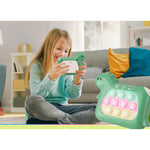 Jucarie Interactiva Pop It Whack A Mole, Flippy, Tip Consola, Anti-Stres, 4 Moduri de Joc, din ABS si Silicon, +3 Ani,