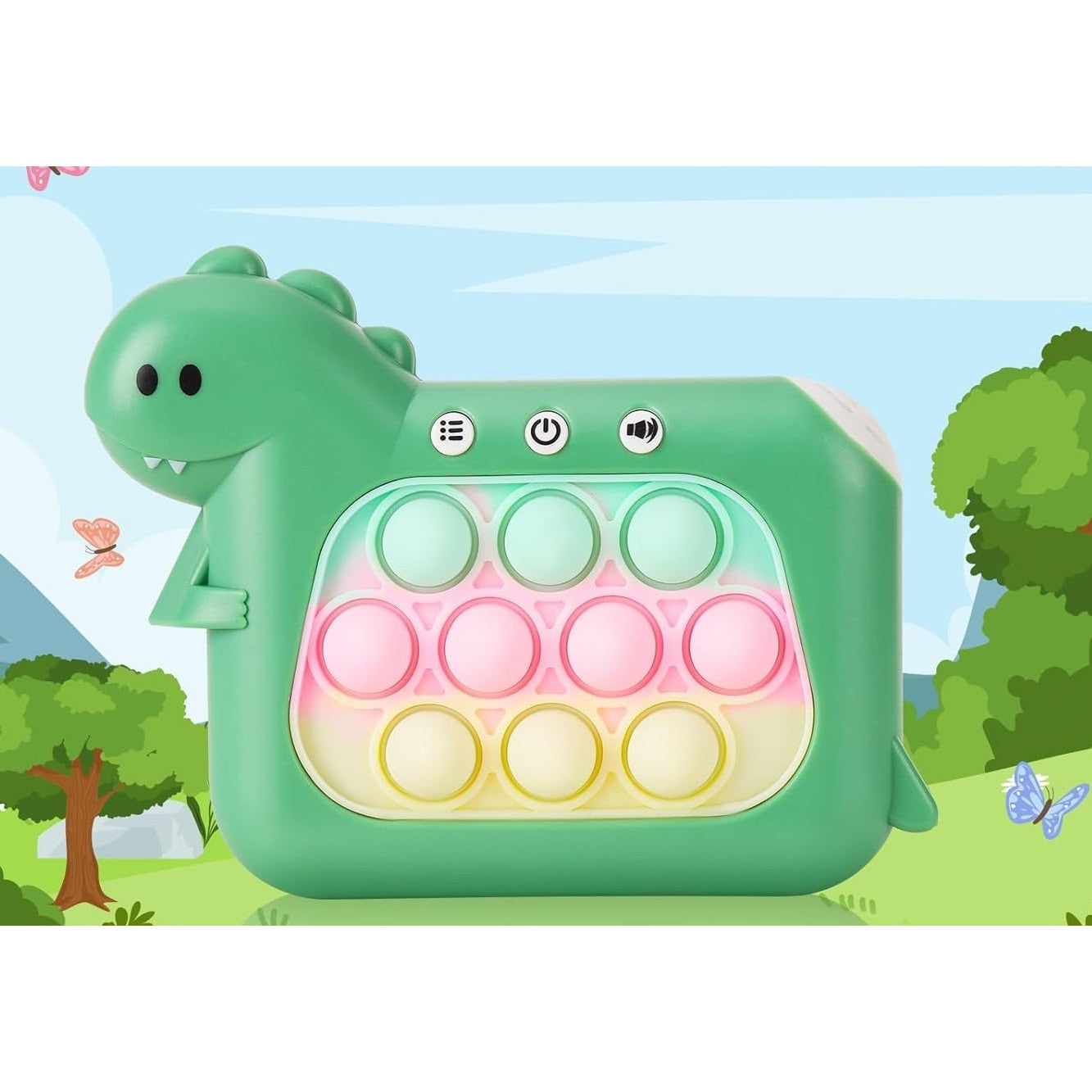 Jucarie Interactiva Pop It Whack A Mole, Flippy, Tip Consola, Anti-Stres, 4 Moduri de Joc, din ABS si Silicon, +3 Ani,