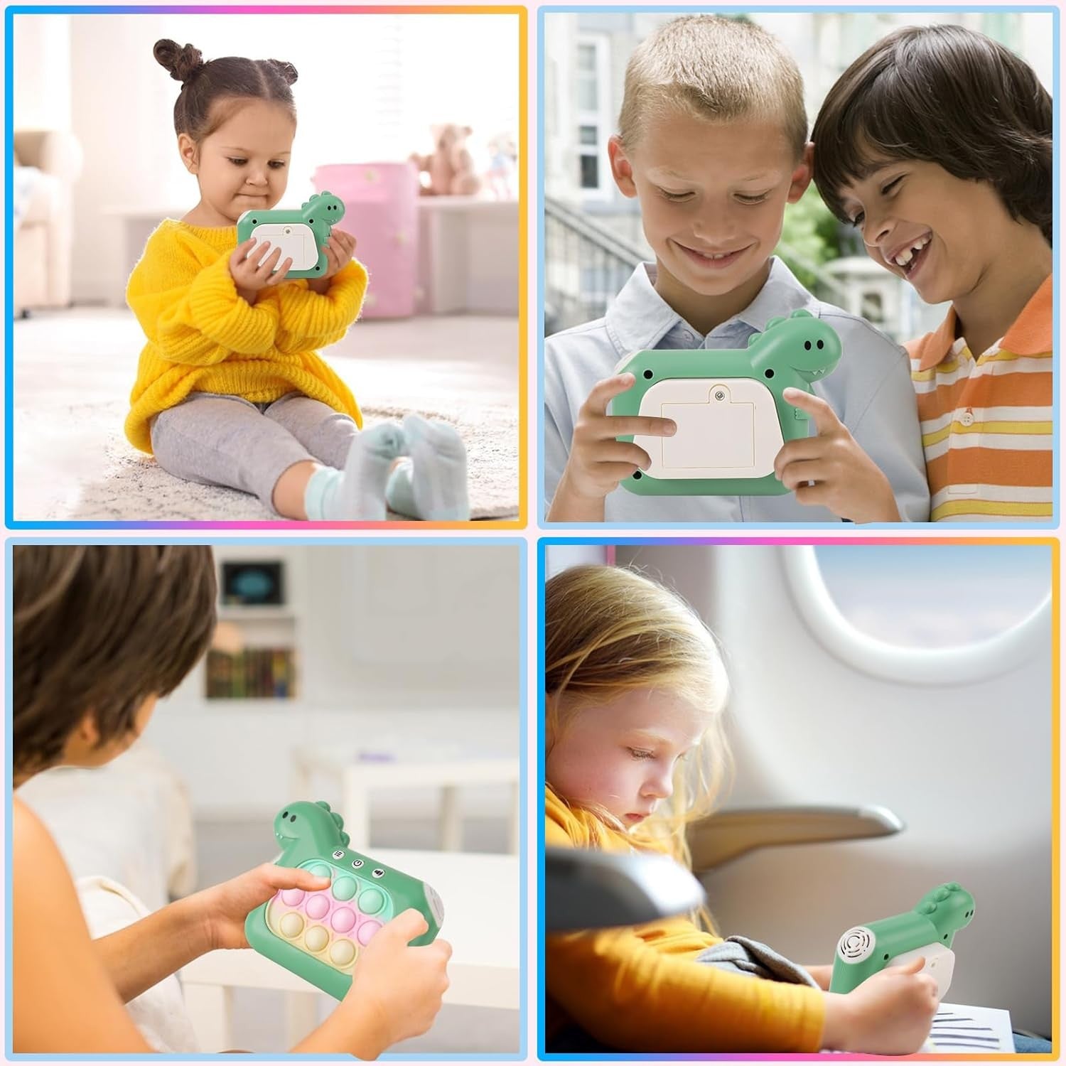 Jucarie Interactiva Pop It Whack A Mole, Flippy, Tip Consola, Anti-Stres, 4 Moduri de Joc, din ABS si Silicon, +3 Ani,