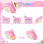 Jucarie Interactiva Pop It Whack A Mole, Flippy, Tip Consola, Anti-Stres, 4 Moduri de Joc, din ABS si Silicon, +3 Ani,